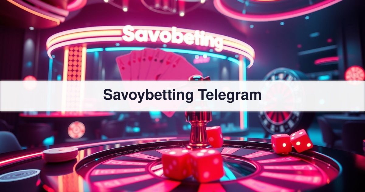 Savoybetting Telegram